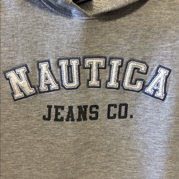 Nautica Heather Gray Boys Hoodie Size: M 8-10 - Picture 3 of 4